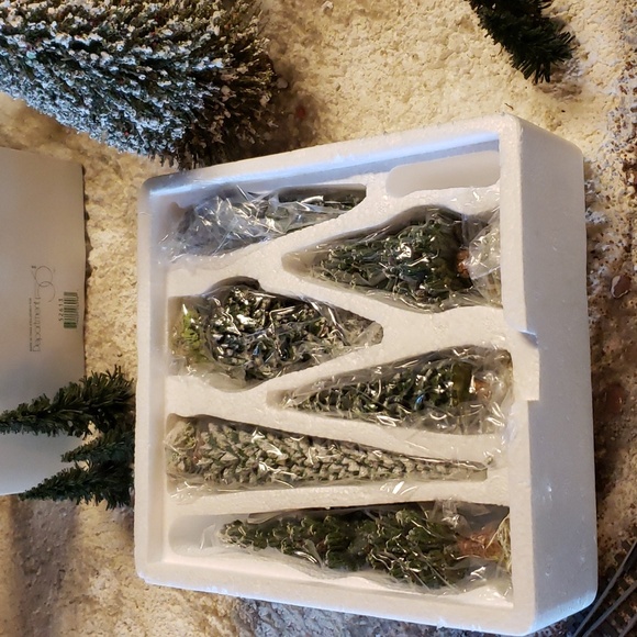 DEPARTMENT 56 - Village Accessories - Snowy Evergreens - Set of 6 - Medium - Picture 4 of 16